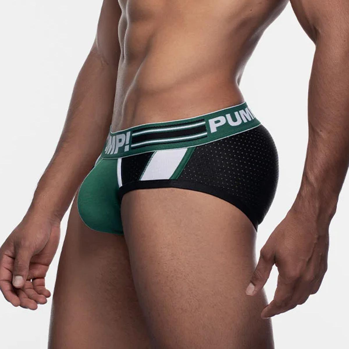 Boost Black/Dark Green Brief by PUMP!