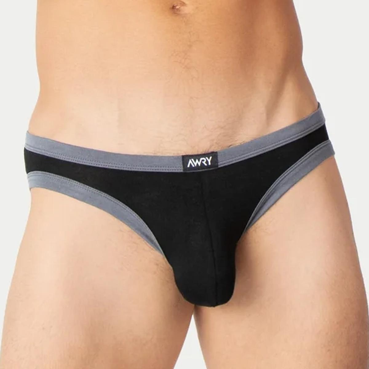 Contrast Black Briefs by Awry Menswear