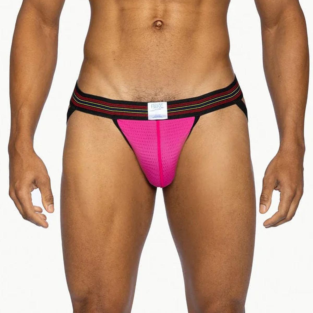 Hot Pink Mesh Jockstrap by Bike Athletic