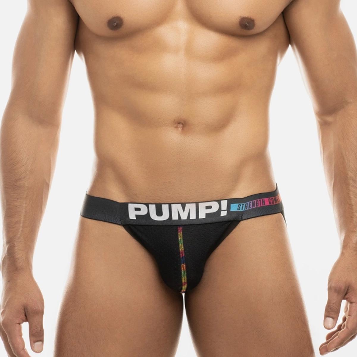 Strength Black/Rainbow Jockstrap by PUMP!