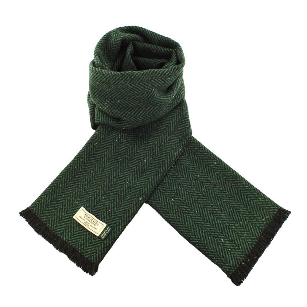 Green Soft Donegal Irish Wool Scarf by Mucros Weavers (SD10)