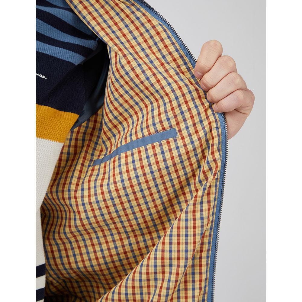 Blue Shadow Signature Harrington Jacket by Ben Sherman