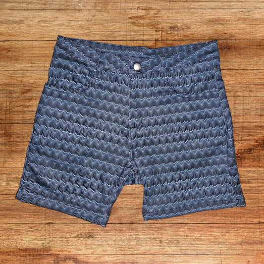 Black/Slate Echo 5" Patterned Playa Stretch Short