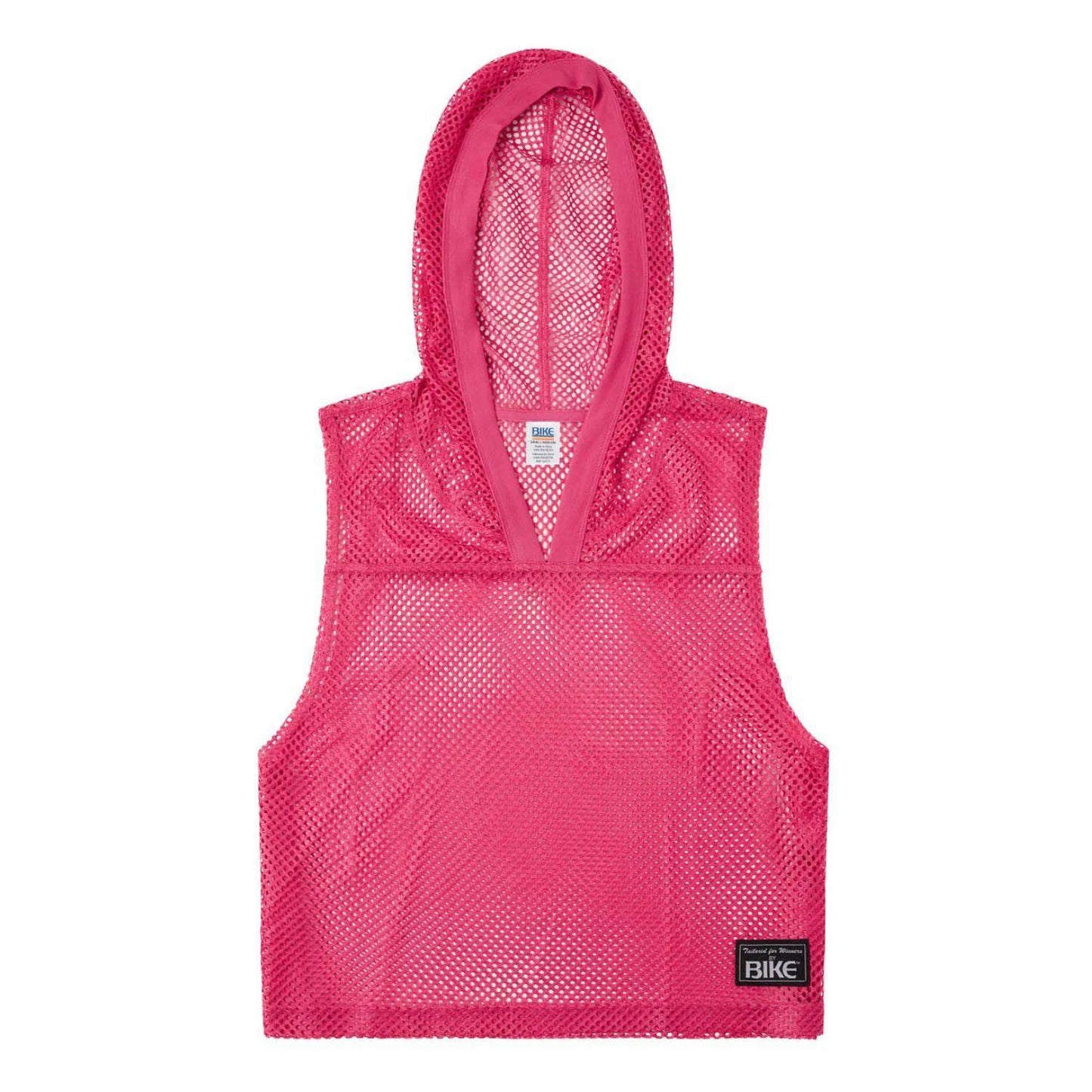 Hot Pink Hooded Sleeveless Practice Jersey by Bike Athletic