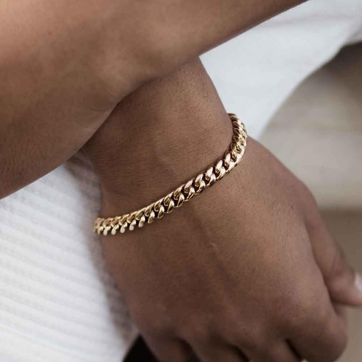 6MM Gold Miami Cuban Bracelet by Gold Gods