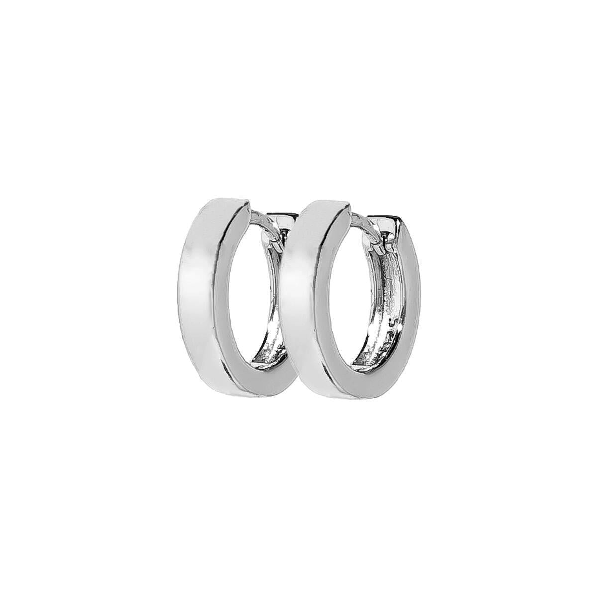 Hoop Earring in White Gold by Gold Gods