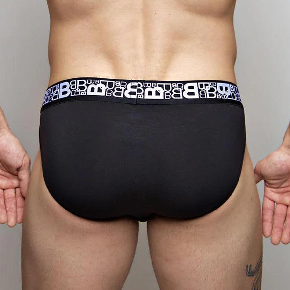 Black Jock Brief B Logo by Beauboy Menswear