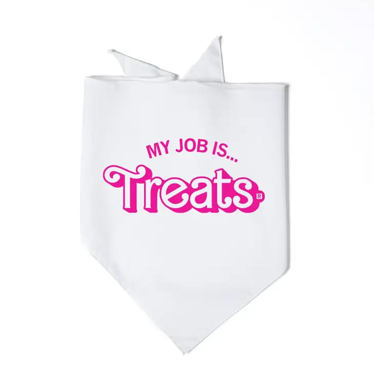My Job is Treats Dog Bandana by Raygun Clothing