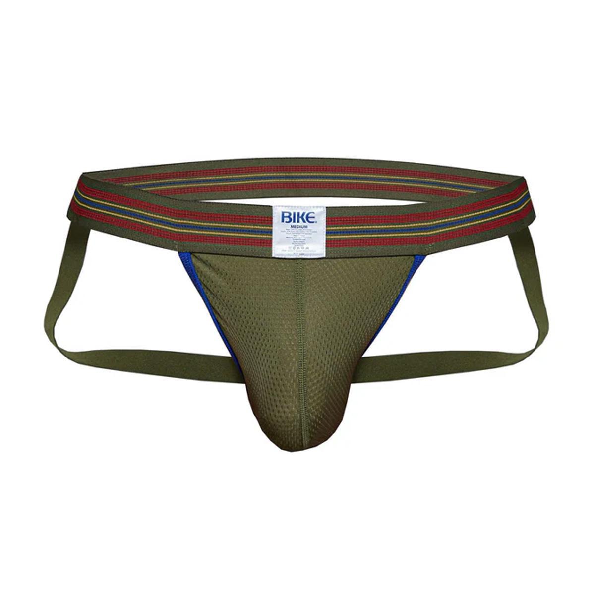 Olive Mesh Jockstrap by Bike Athletic