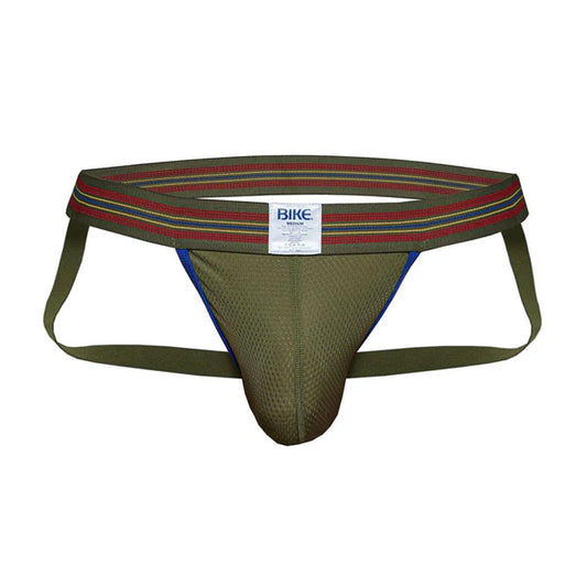 Olive Mesh Jockstrap by Bike Athletic