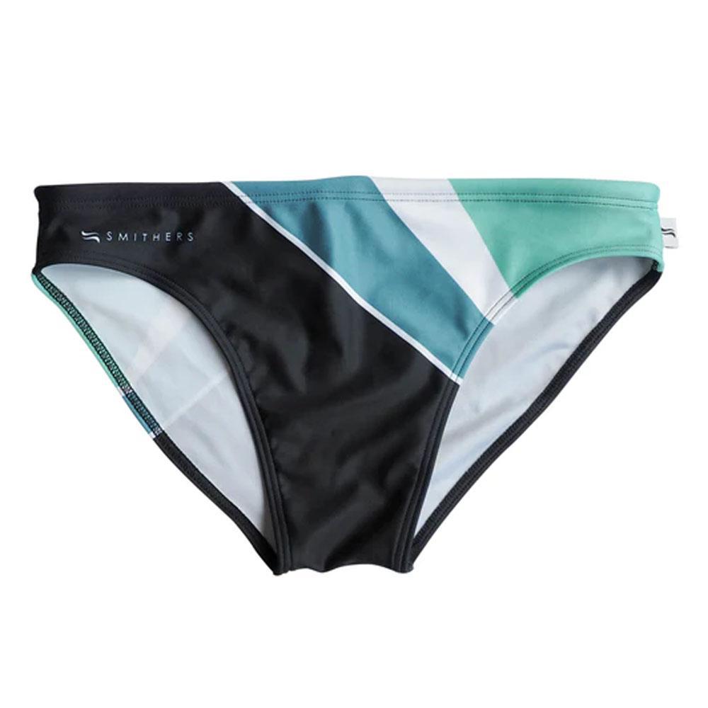 Loyal Black/Teal/White Swim Briefs by Smithers Swimwear