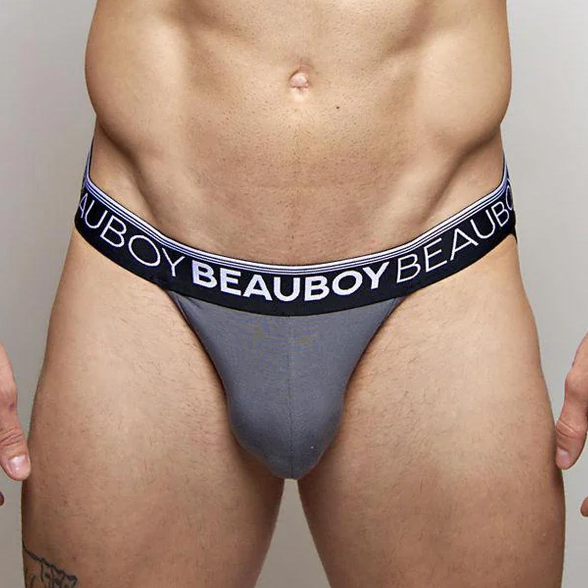 Gray Jock Brief by Beauboy Menswear