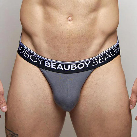 Gray Jock Brief by Beauboy Menswear