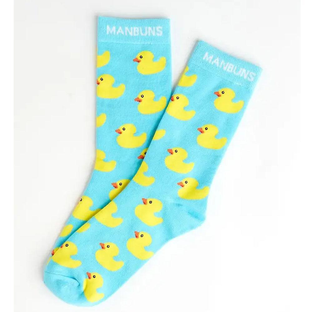 Aqua Rubber Duck Socks