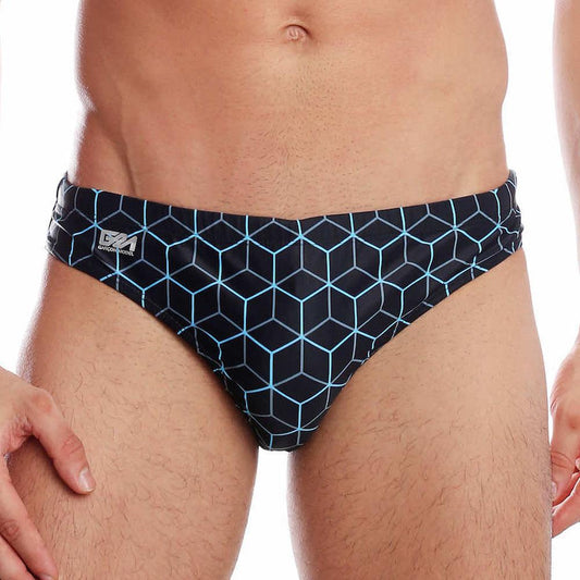 Radiant Navy/Aqua Swim Briefs by Garcon
