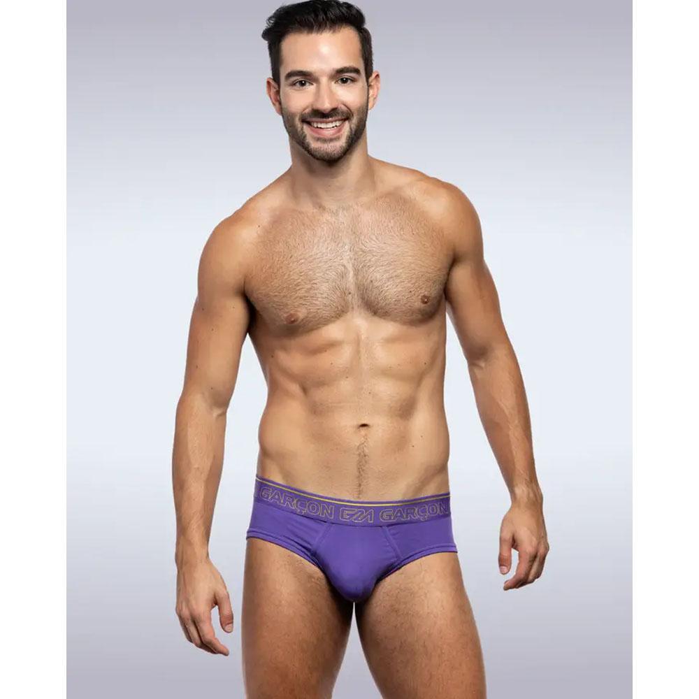 Purple Bamboo Brief by Garcon (GM21-PURPLE-BF)