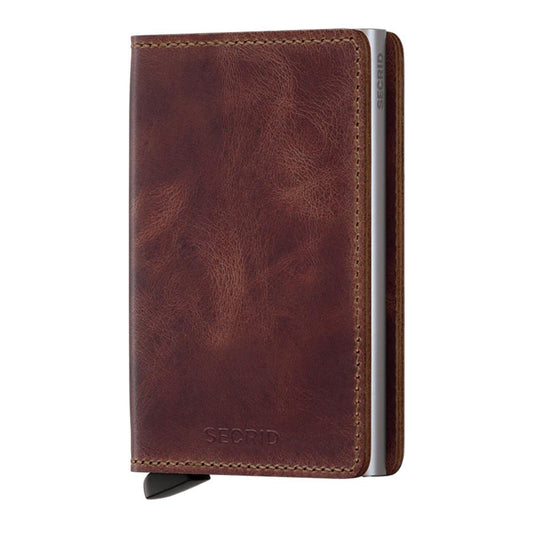 Vintage Brown Slimwallet by Secrid