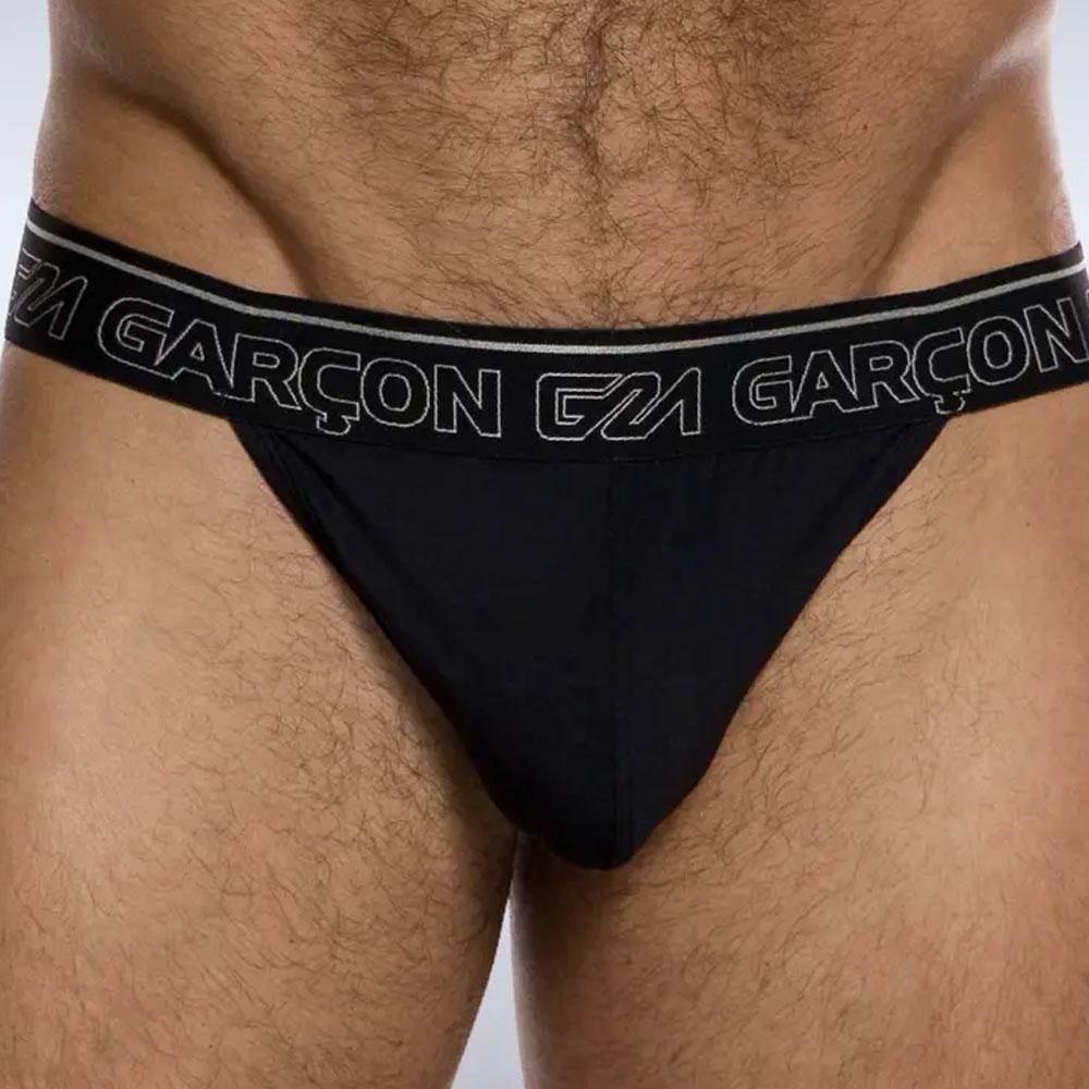 Black Bamboo Thong by Garcon (GM22-BLK-THONG)