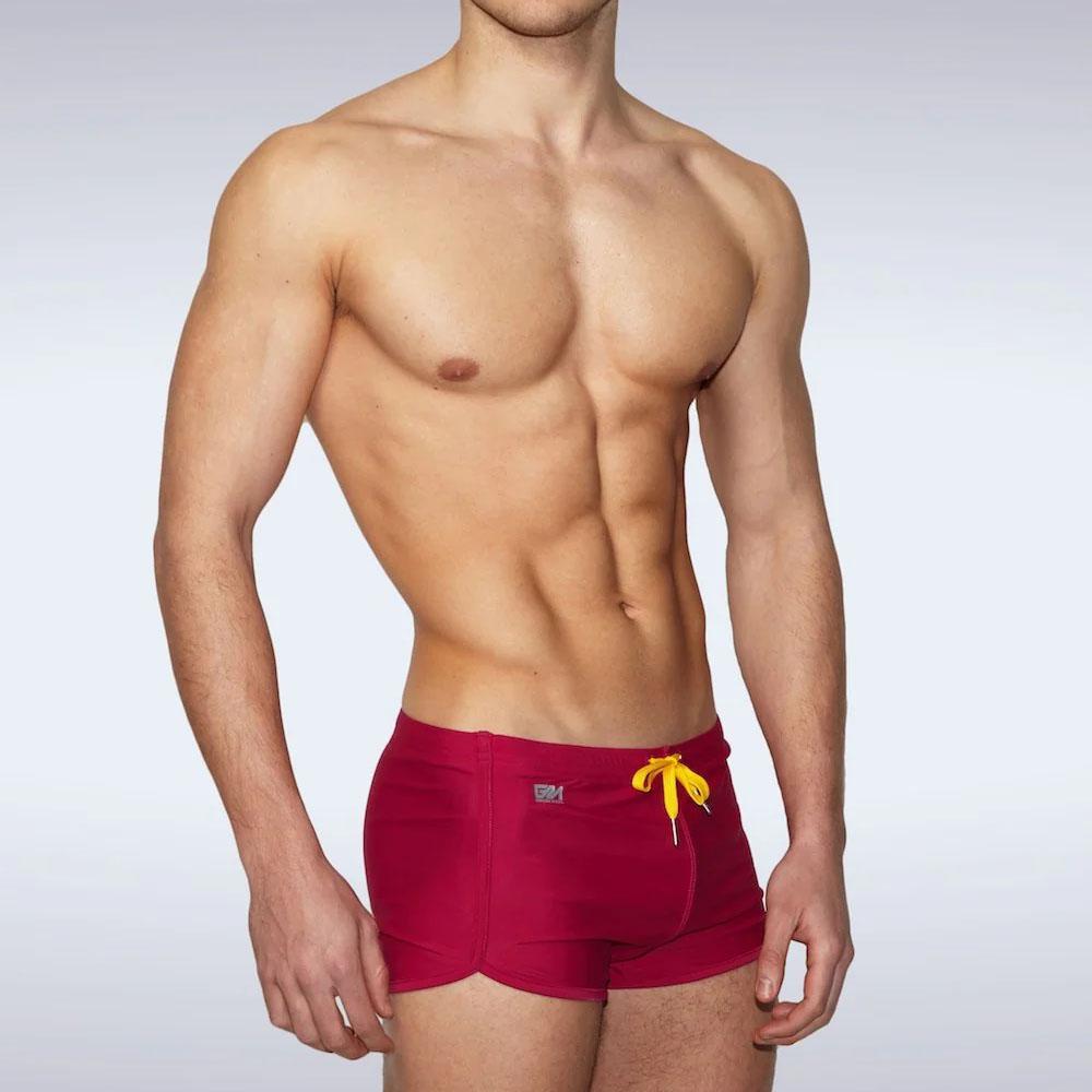 Lazio Maroon Swim Shorts by Garcon