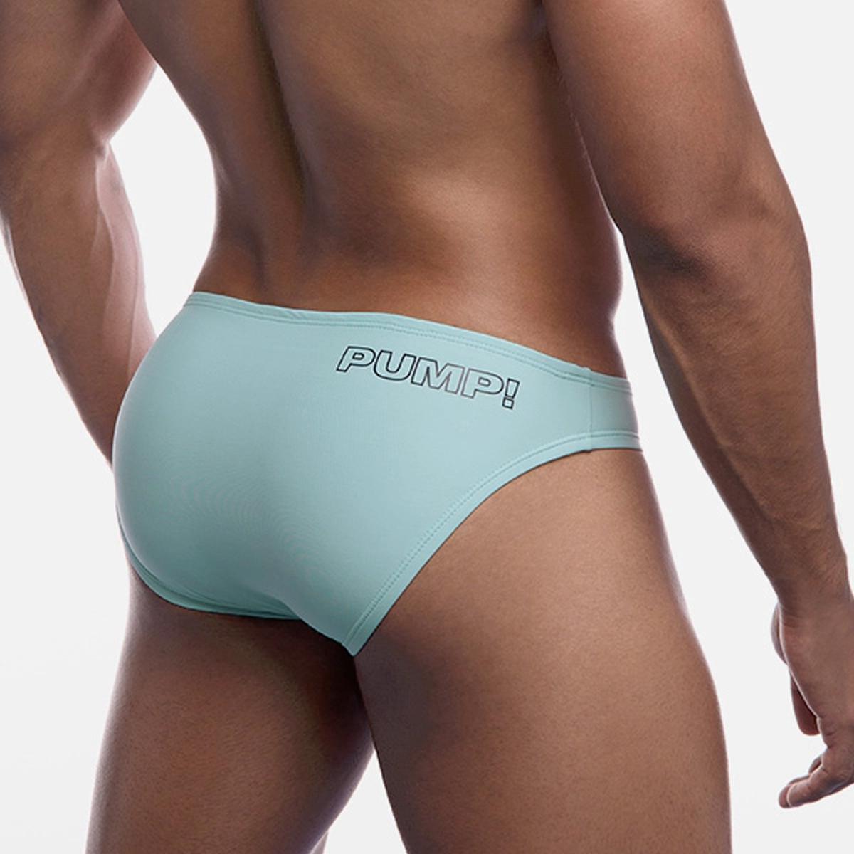 Retro Teal Water Cheeky Swim Brief by PUMP!