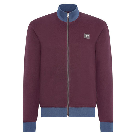 Wasn't Looking Burgundy Zip-Up Sweater by 4funkyflavours