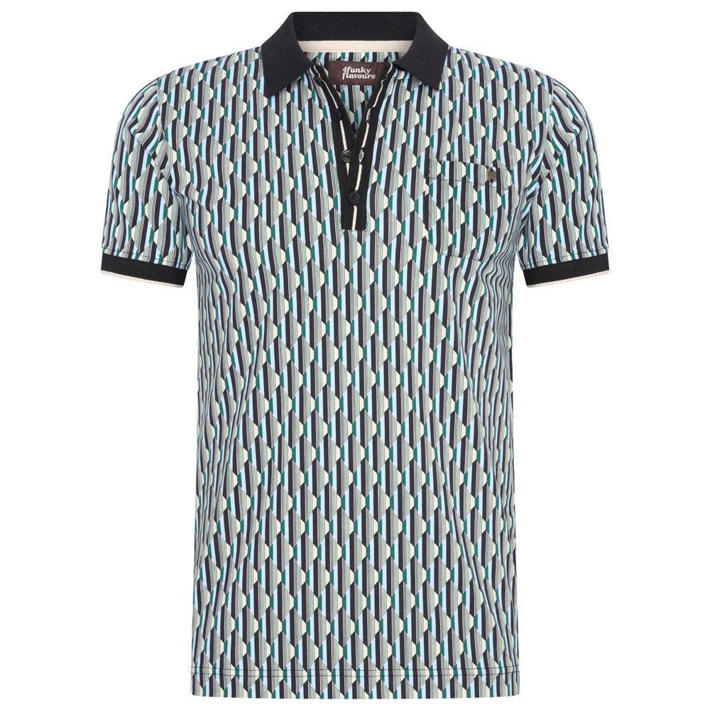 Midnight Special Green/Black/Blue Polo by 4funkyflavours