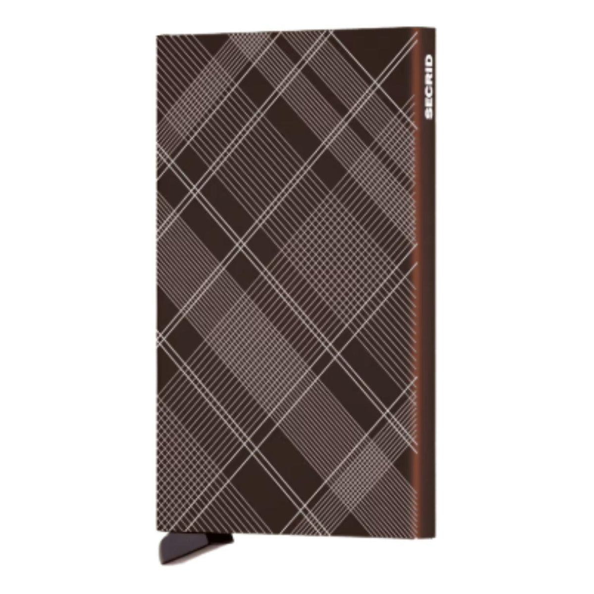 Tartan Brown Laser Cardprotector by Secrid