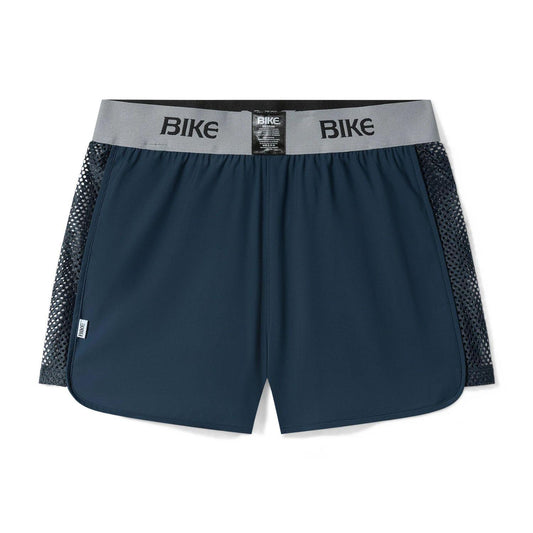 Navy Peek-A-Boo Jock Short with by Bike Athletic