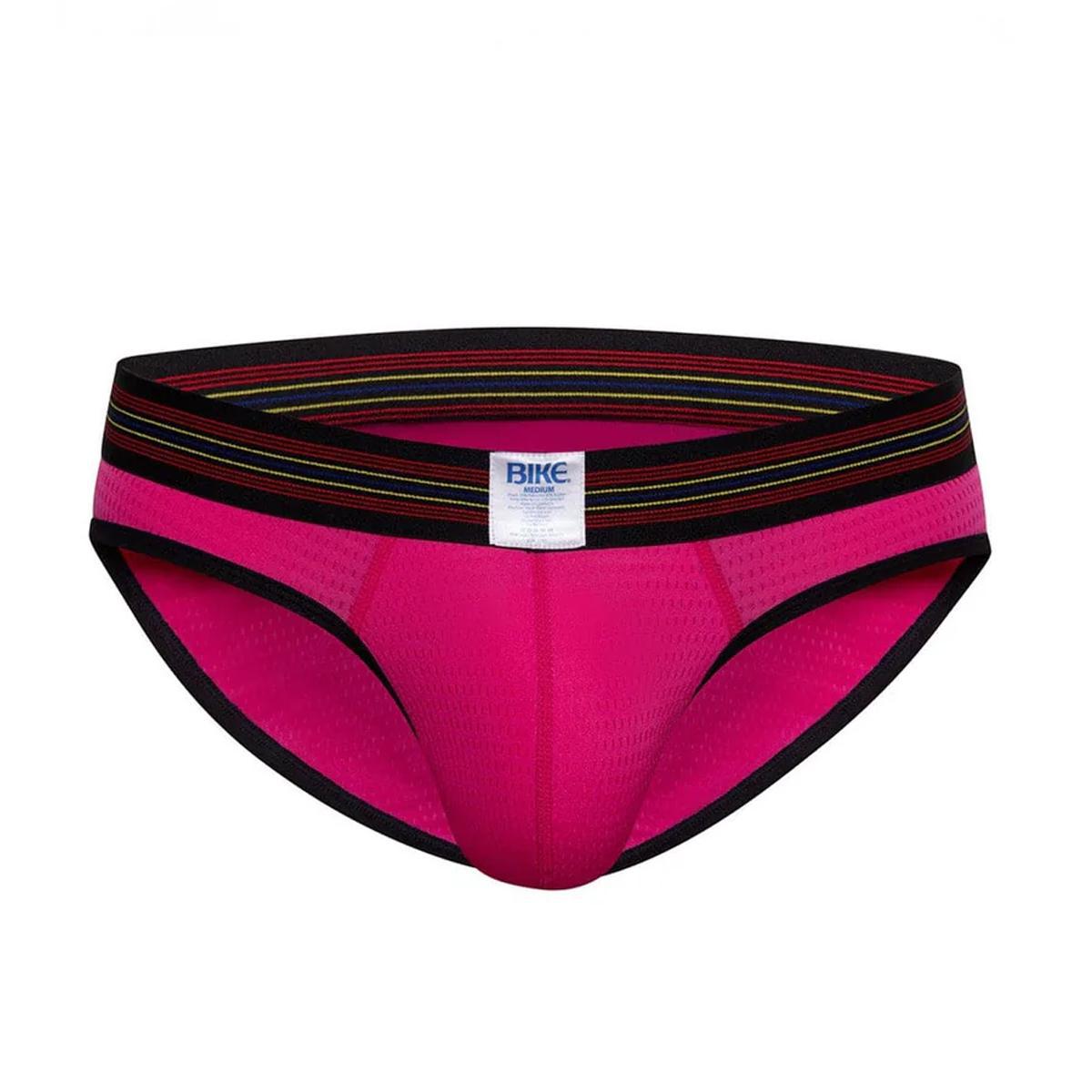 Hot Pink Mesh Brief by Bike Athletic