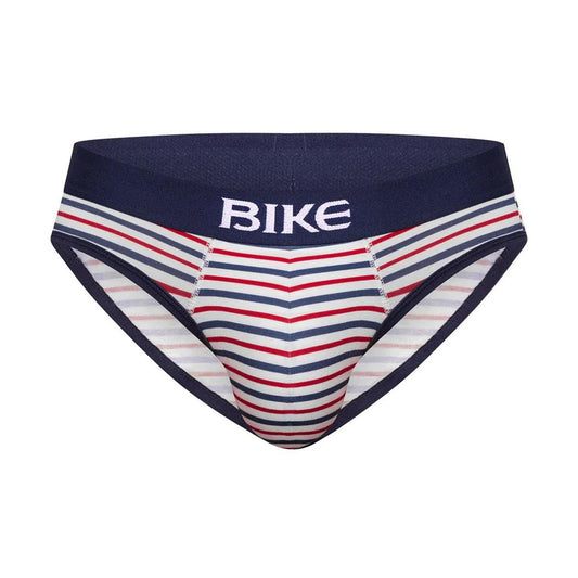 Sailor Stripe Stretch Cotton Brief by Bike Athletic