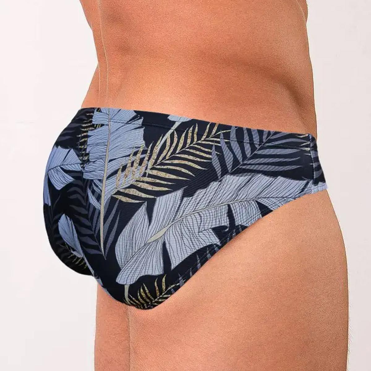 Sharjah Black Floral Swim Brief by Richie Lifestyle