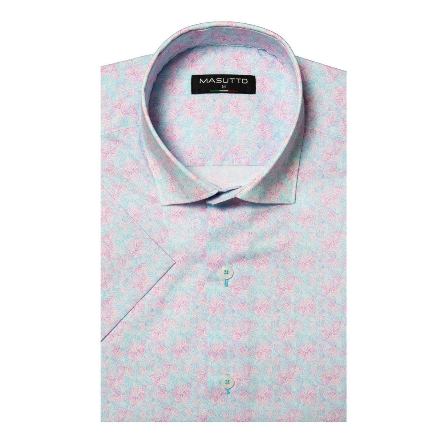 Riccie Pink Short Sleeve Shirt by Masutto