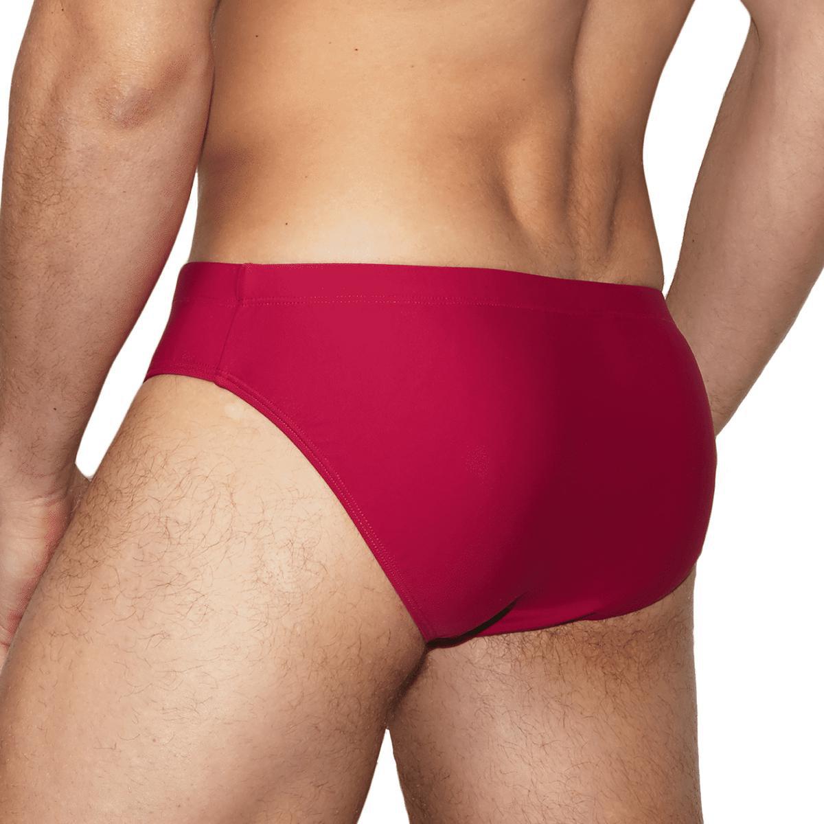 Lazio Maroon Swim Brief by Garcon