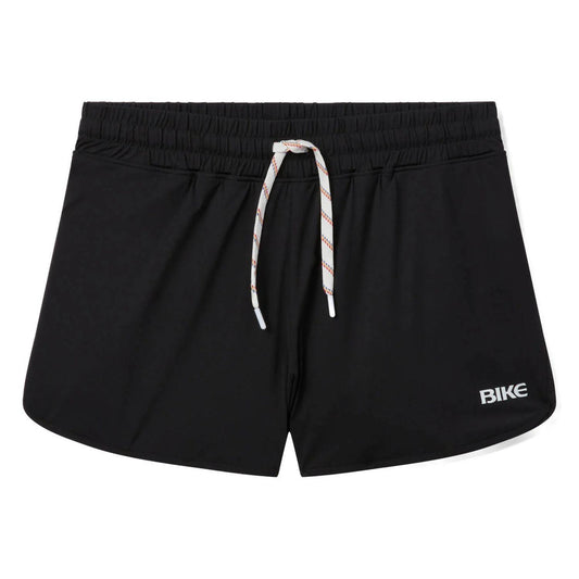 Black Track Short with 4-way Stretch by Bike Athletic