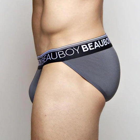 Gray Jock Brief by Beauboy Menswear
