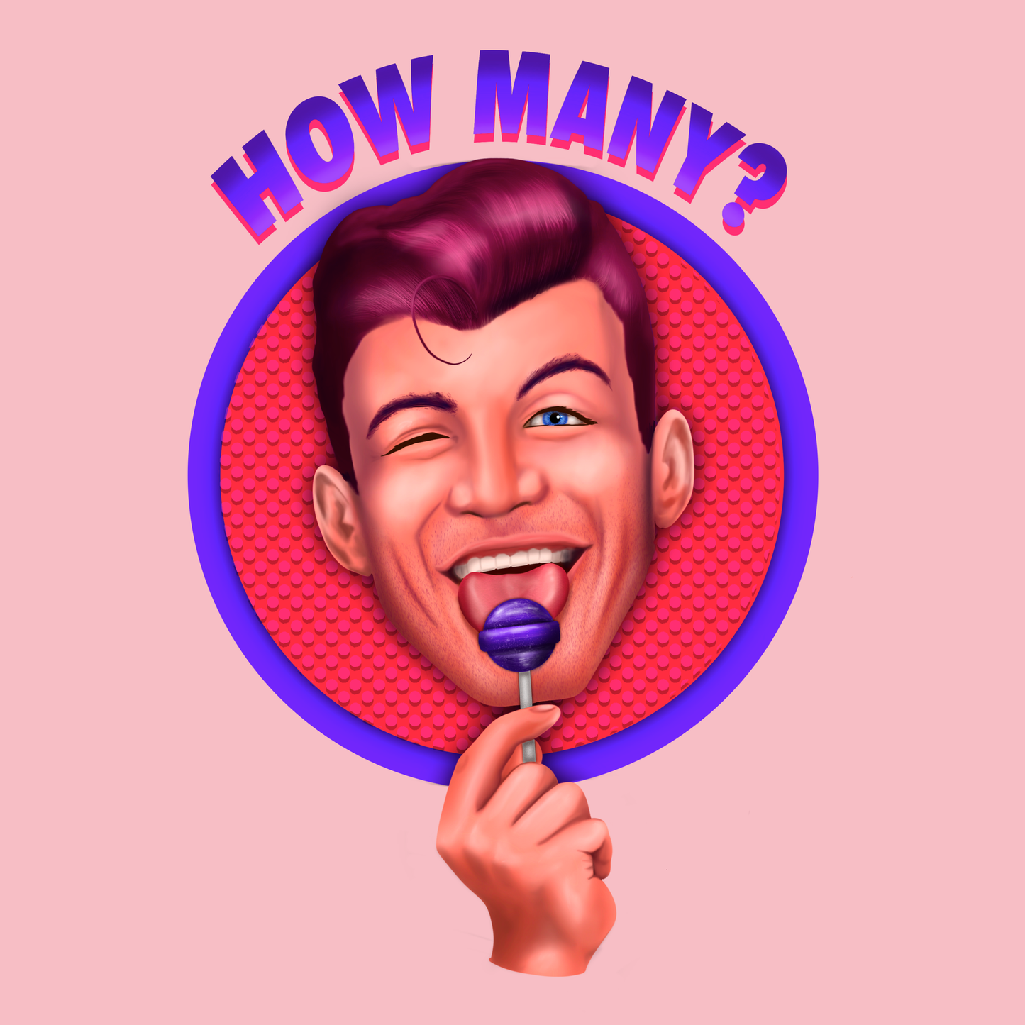 How Many Licks Pink T-Shirt