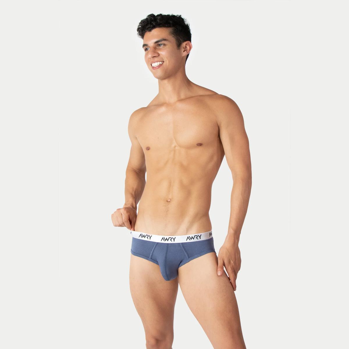 Signature Stone Blue Briefs by Awry Menswear