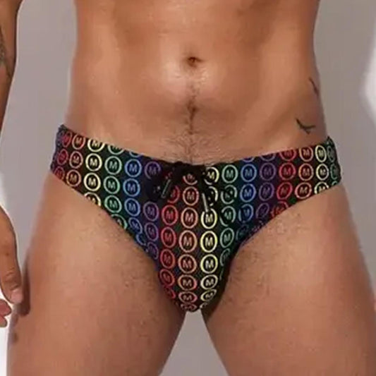 Pride Black Swim Brief by Mounderwear