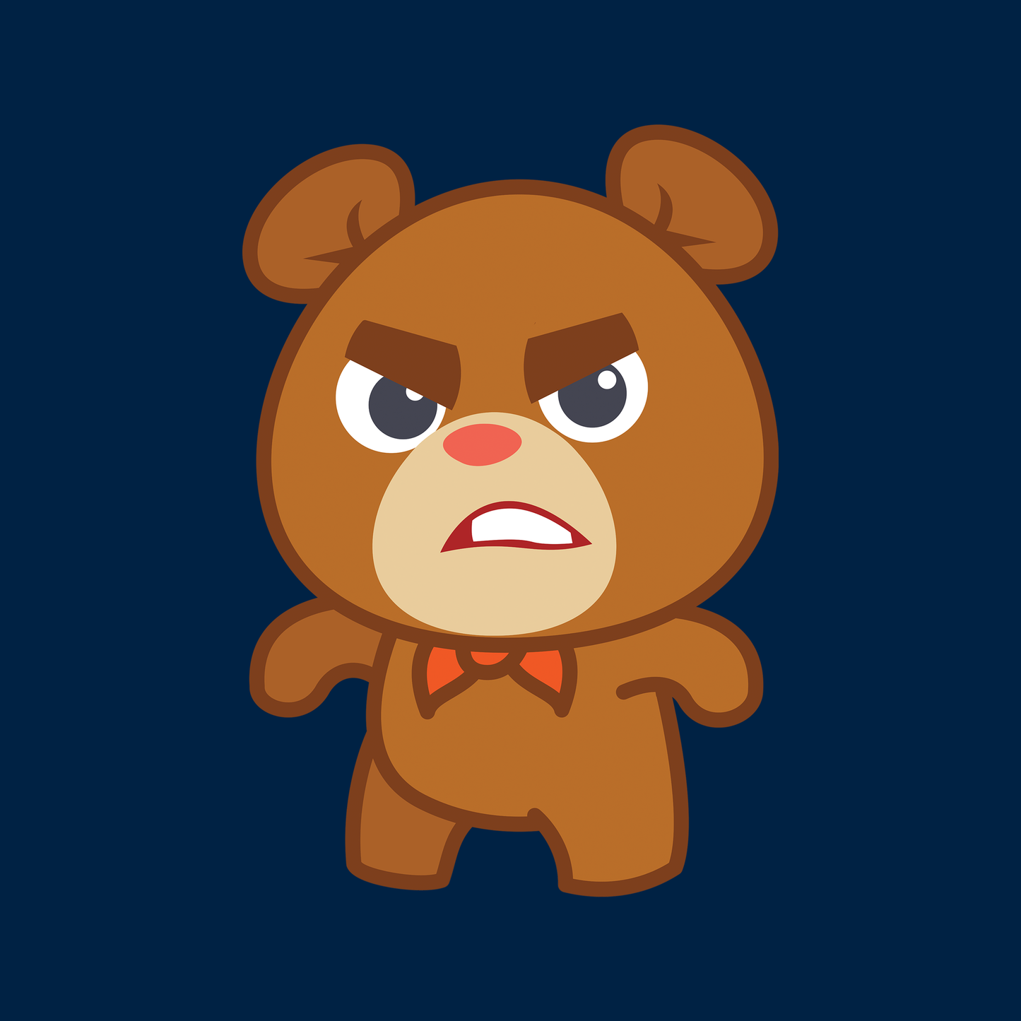 Angry Bear Navy T-Shirt