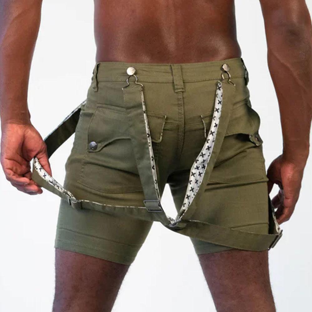 Archer Army Romey Shorts with Wearable Straps by TigerXHorse Denim