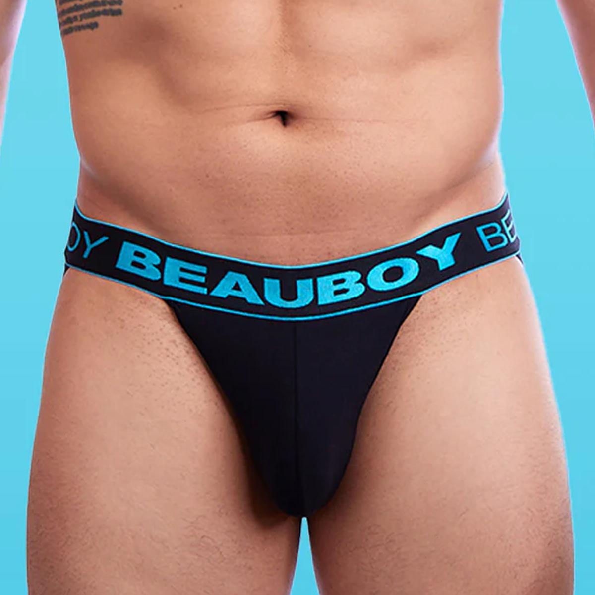 Aqua/Black Core Jock by Beauboy Menswear