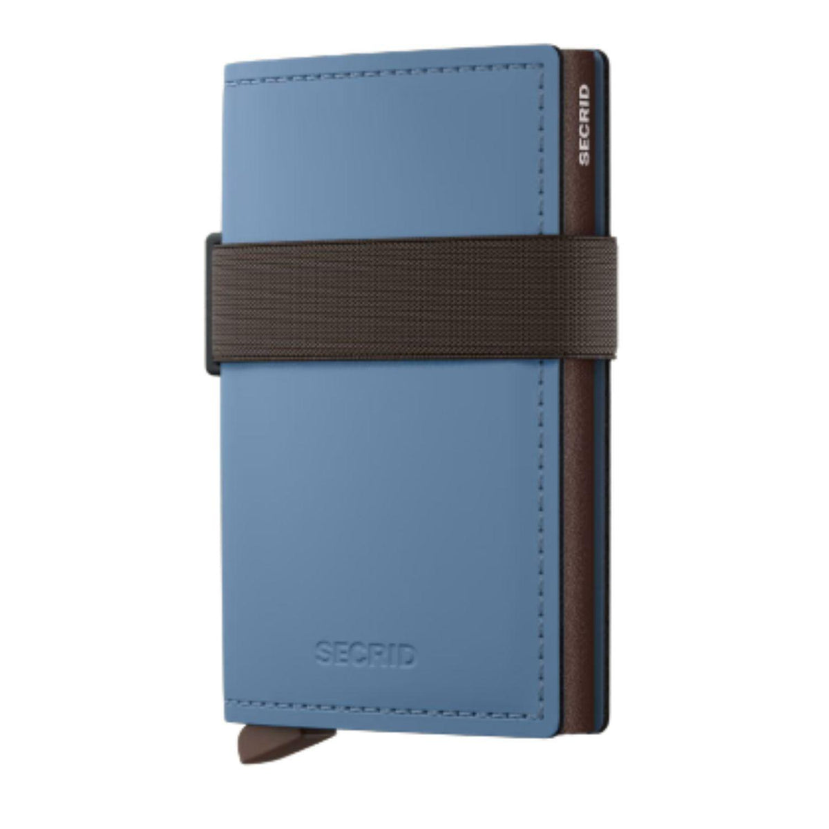 Matte Steel Blue-Brown Bandwallet by Secrid
