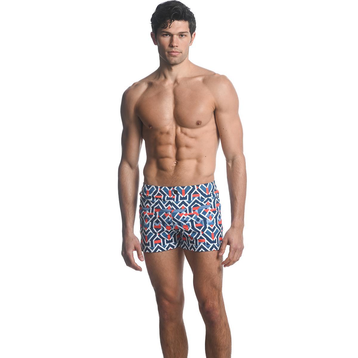 Navy/Red Arrows Swim Shorts by Postmarc