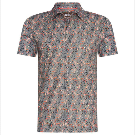 Fallen Geometric Print Polo Shirt by 4funkyflavours