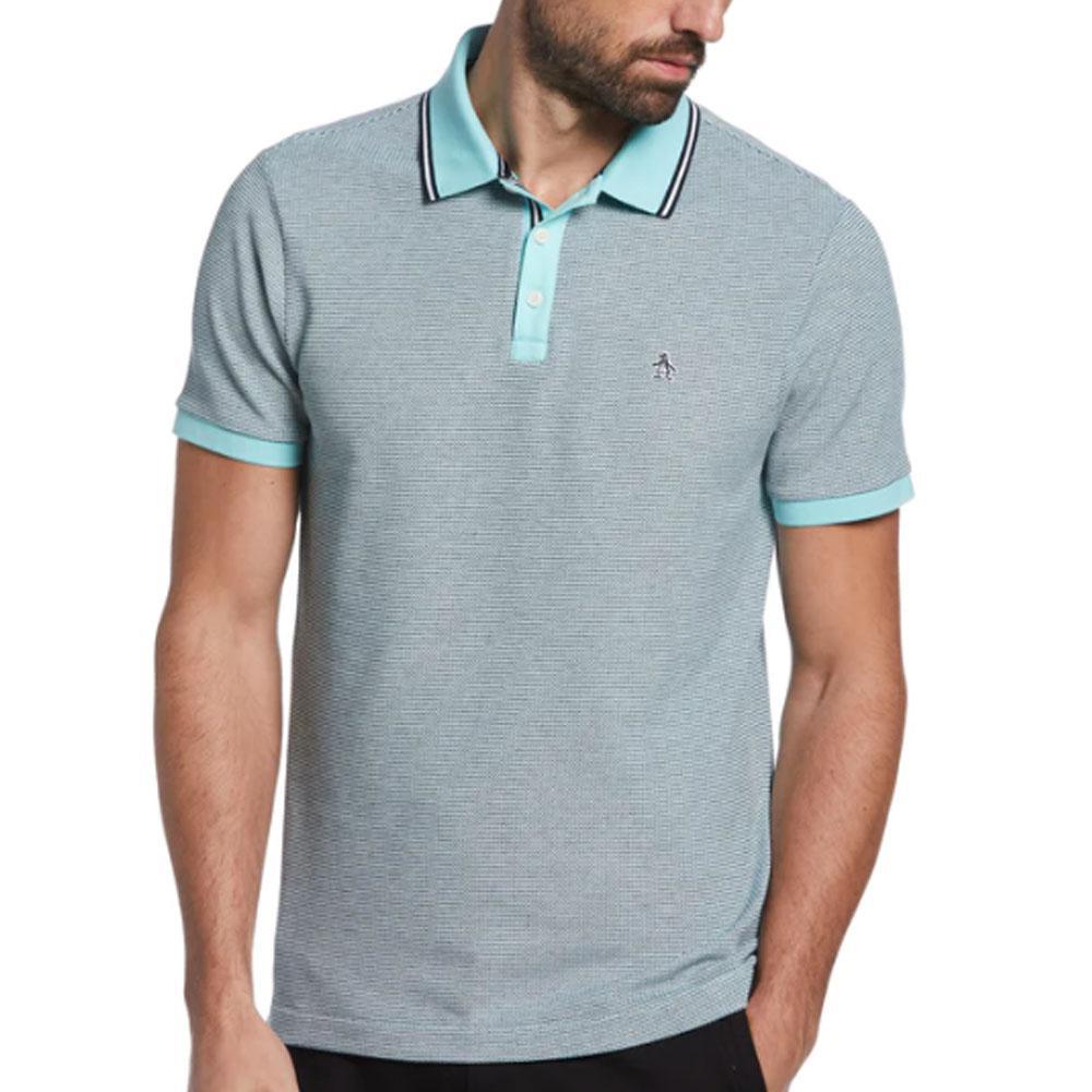 Aruba Blue Birdseye Pique Polo by Original Penguin