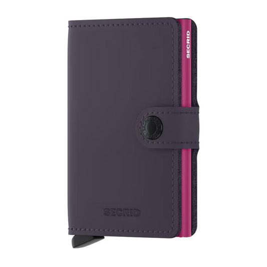 Dark Purple-Fuchsia Miniwallet by Secrid Wallets