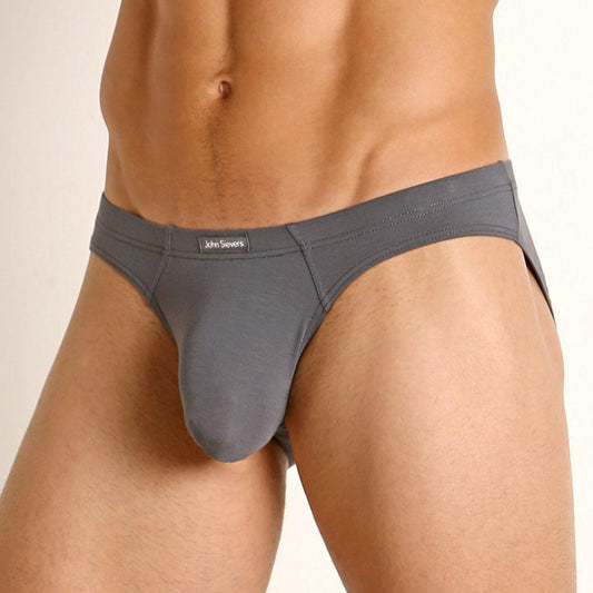LUX Natural Pouch Steel Grey Low Rise Brief by John Sievers
