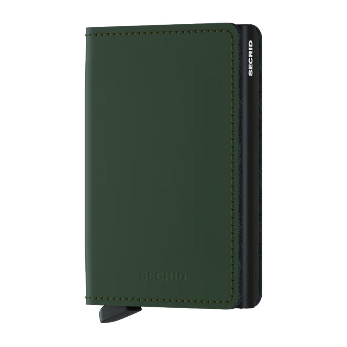 Matte Green/Black Slimwallet by Secrid