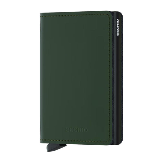Matte Green/Black Slimwallet by Secrid