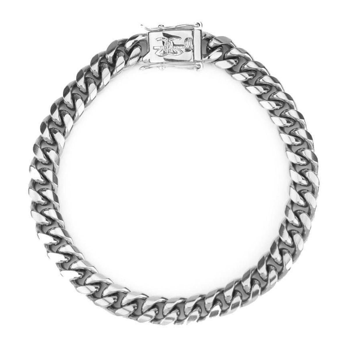 6MM White Gold Miami Cuban Bracelet by Gold Gods